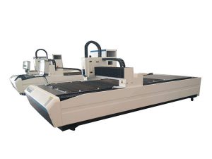 تجهیزات برش لوله لیزر دوگانه ، دستگاه برش لوله لیزری حرفه ای CNC